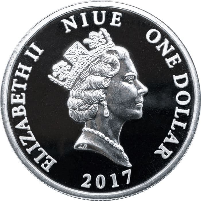 2017 1 oz Guardian Angel Silver Coin - Niue $1