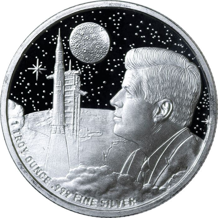 Apollo 11 Moon Landing 1 oz Silver - Mason Mint (.999 Pure)