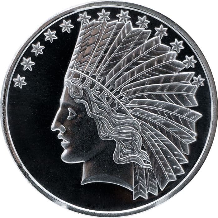 1 oz Silver Round | Indian Head Design (.999 Pure)