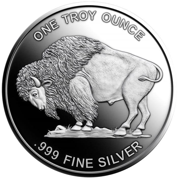 1 oz Buffalo Silver Round (.999 Pure)