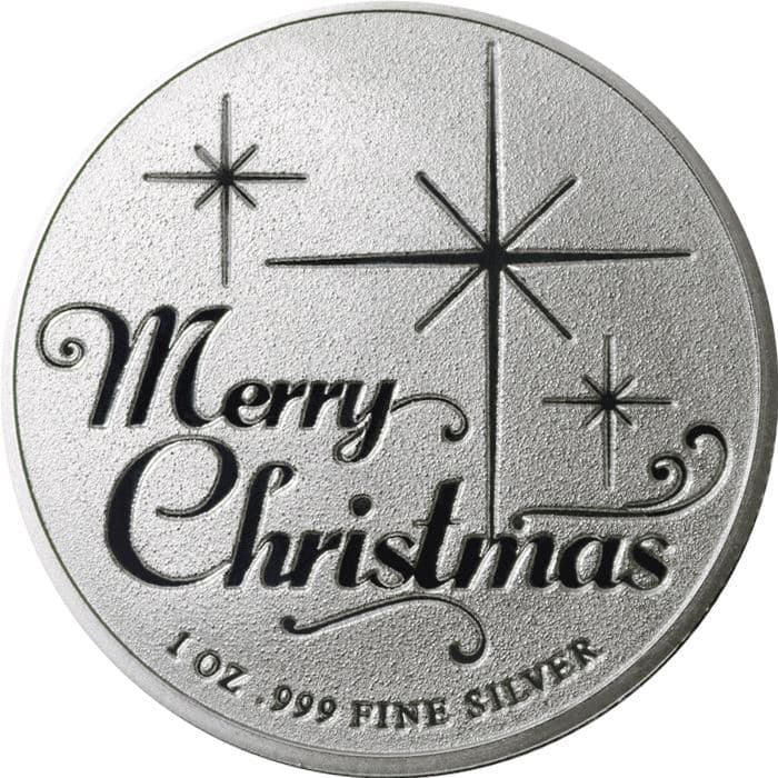 Santa Claus Merry Christmas 1 oz Silver Round (.999 Fine)