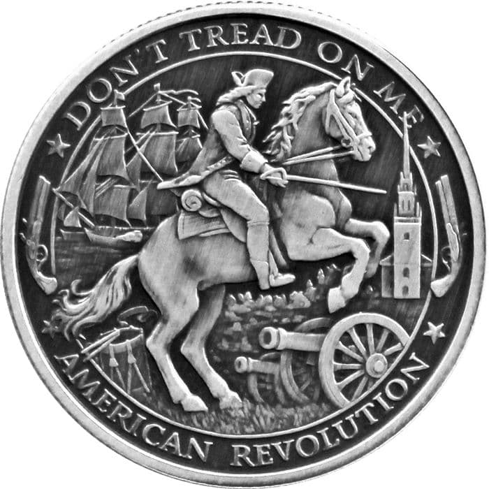 2019 Patriot 1 oz Silver Round - American Revolution | Antique Finish