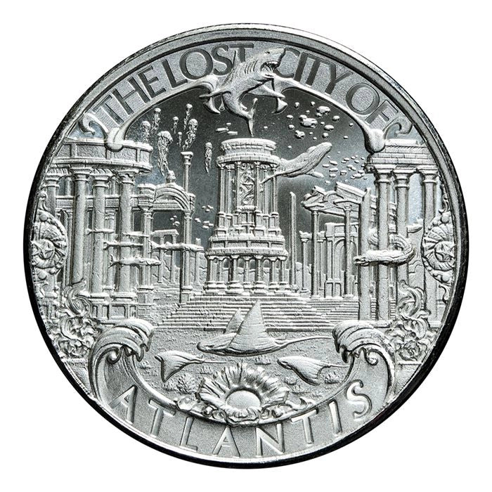 Atlantis 1 oz Silver Round - Lost Cities Series (.999 Pure)