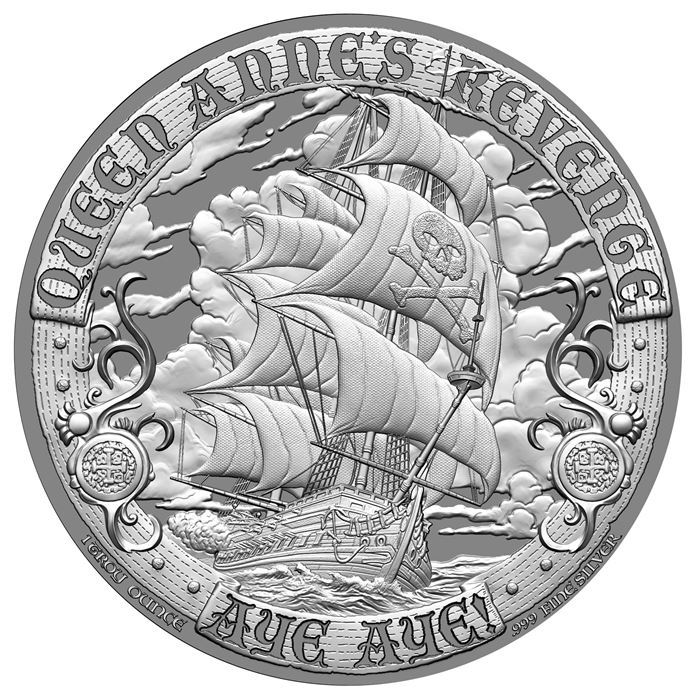 Blackbeard 1 oz Silver Round - Pirate Series (.999 Fine)