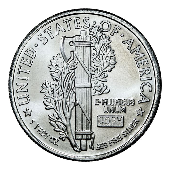 1 oz Silver Round | Mercury Dime Design (.999 Pure)