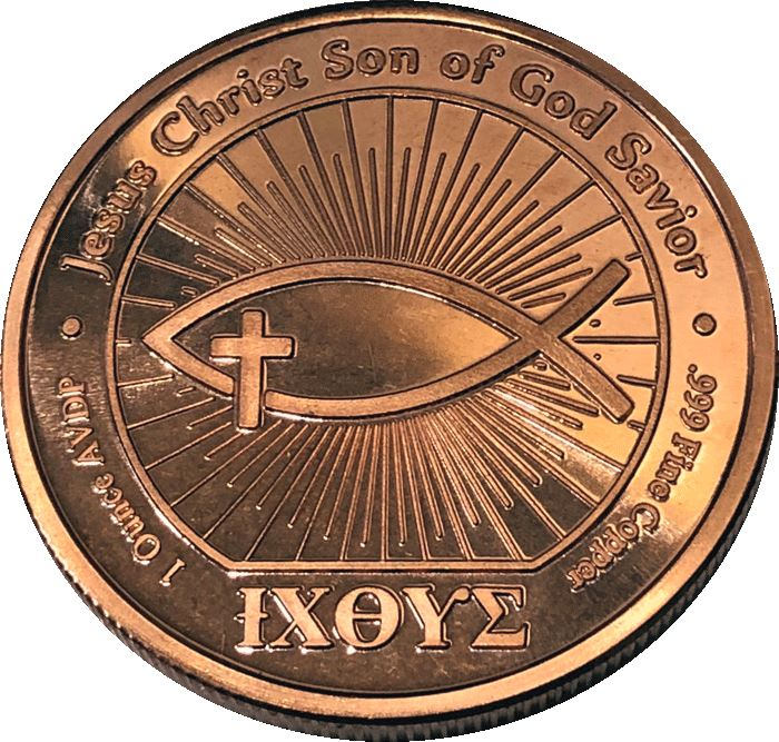 Ichthus Copper 1 oz Round