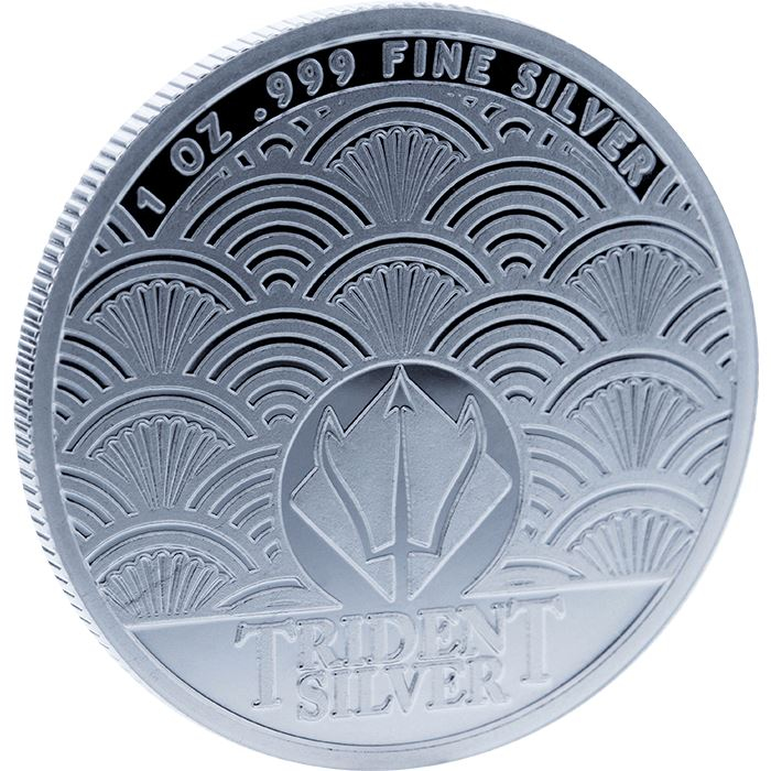 1 oz Trident Silver Round - Thalassa (.999 Fine)