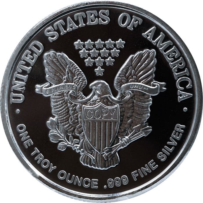 1 oz Walking Liberty Round (New) .999 Pure