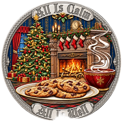 Colorized Santa Claus 1 oz Silver Round .999 Fine