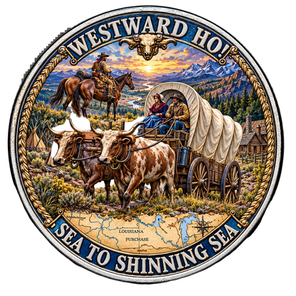 Colorized 2020 Westward Ho 1 oz Silver Round - Final Frontier Series (.999 Fine)
